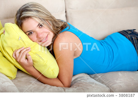 Woman on the couch Woman on the couch 3808187
