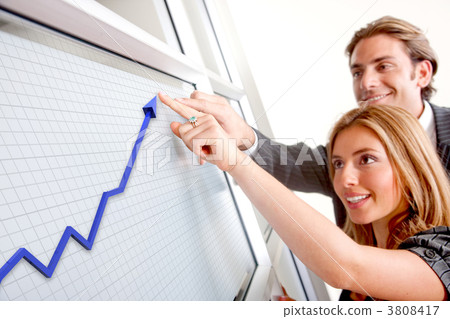 Business graph Business graph 3808417