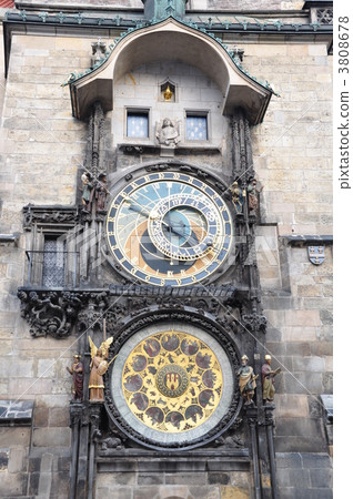 Clock tower of Prague old town hall 3808678