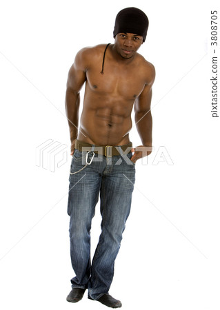 black fashion male isolated black fashion male isolated 3808705