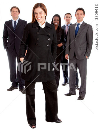 business woman and her team 3809418