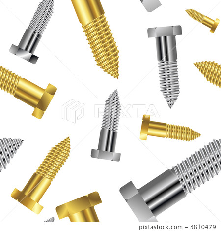 seamless goldish - silver screw pattern seamless goldish - silver screw pattern 3810479