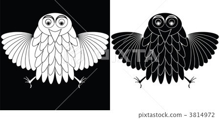 stylized owl cartoon stylized owl cartoon 3814972