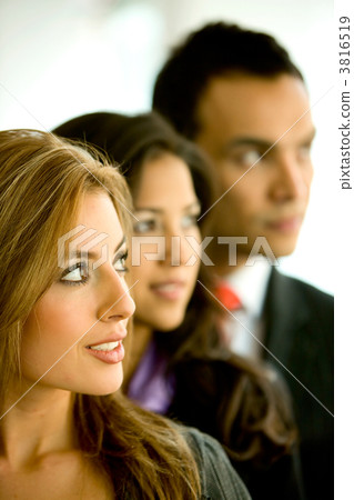 business woman leading a team business woman leading a team 3816519
