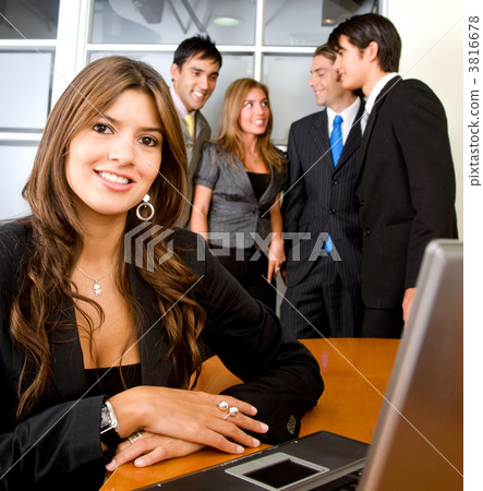 business woman and her team business woman and her team 3816678