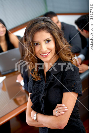 business people in an office business people in an office 3817728