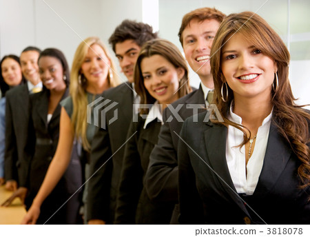 business woman and her team business woman and her team 3818078