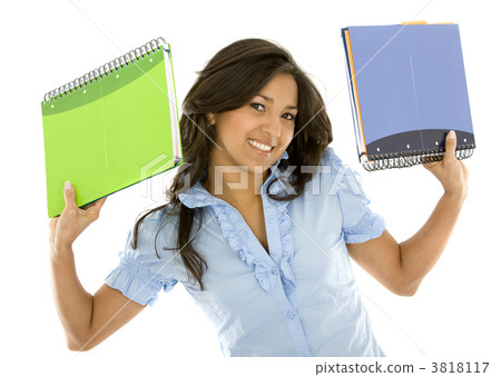 Student smiling with notebooks Student smiling with notebooks 3818117