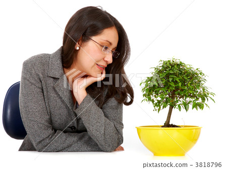 business woman hoping for growth 3818796