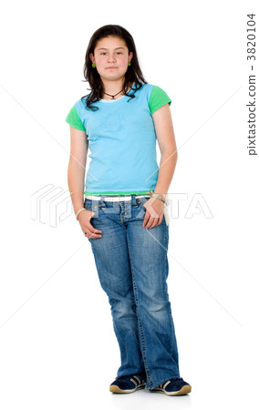 casual girl standing casual girl standing 3820104