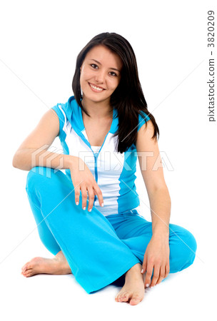 casual girl in gym clothes casual girl in gym clothes 3820209