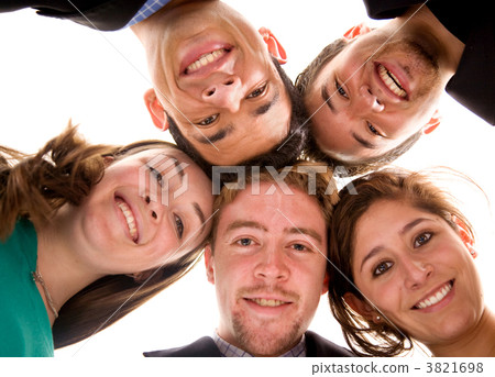 business team - heads together business team - heads together 3821698