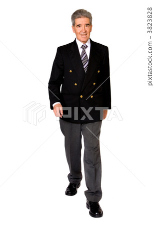 Business male senior walking 3823828