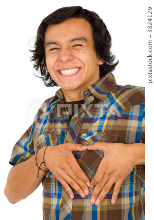 man doing a heart shape man doing a heart shape 3824129