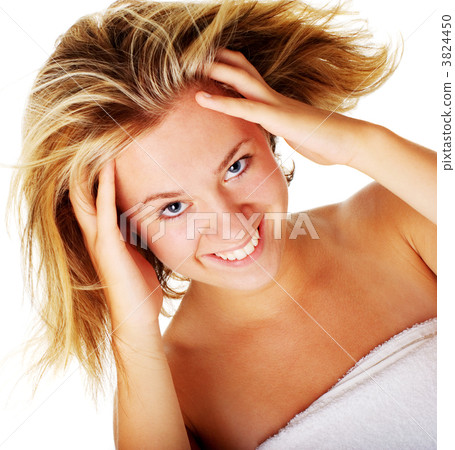 Beautiful Young Spa Woman On White 3824450