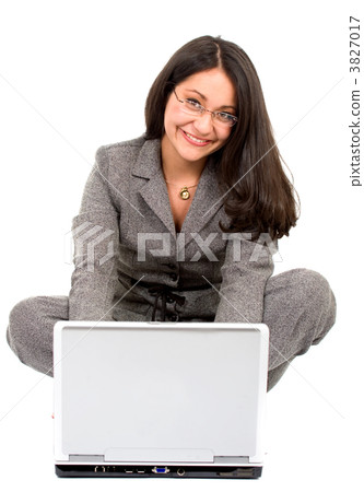 business woman on a laptop 3827017