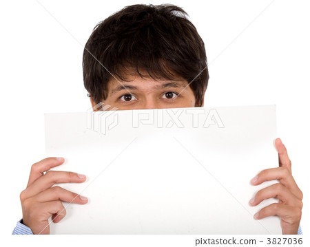 man holding an add 3827036