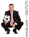 business man and a football 3827275