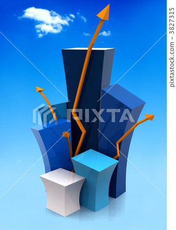 3d growth illustration 3827315