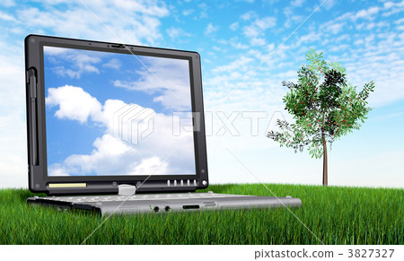 laptop computer outdoors laptop computer outdoors 3827327