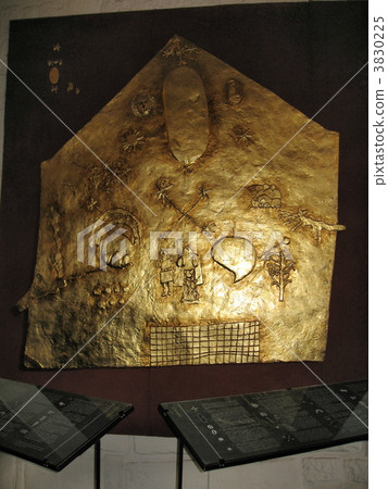 The Gold Plate (Peru) of the Santo Domingo Church (Koricancha, Temple of the Sun) in the World Heritage "Cusco Town" 3830225