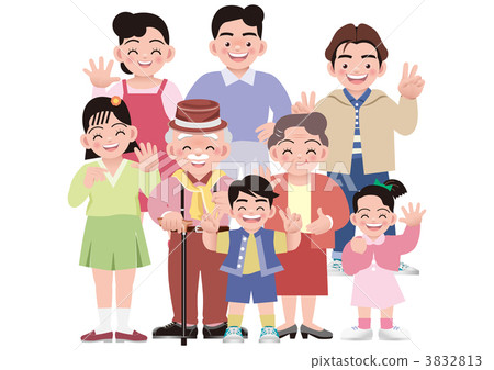 Pose family together Pose family together 3832813