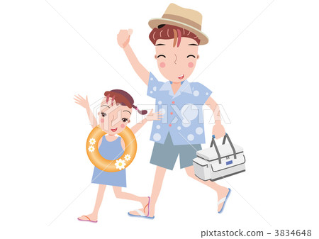 父親和女兒出海 3834648