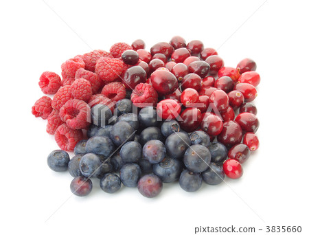 覆盆子，蔓越莓，藍莓 3835660