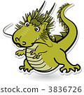 Cute green dragon 3836726