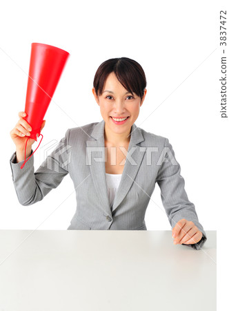 歡呼的女商人 3837472