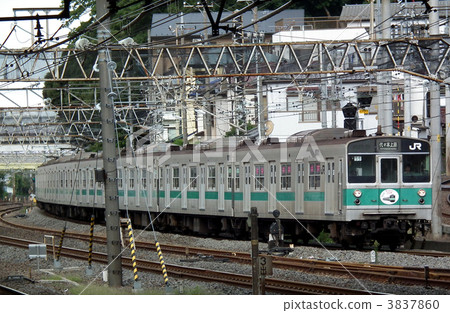 常磐線203系列松戶站 3837860
