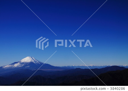 山 雪山 富士山 3840286