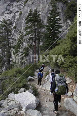 People trekking in Yosemite National Park 3841394
