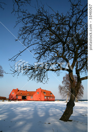 old farm on danish east coast old farm on danish east coast 3846067