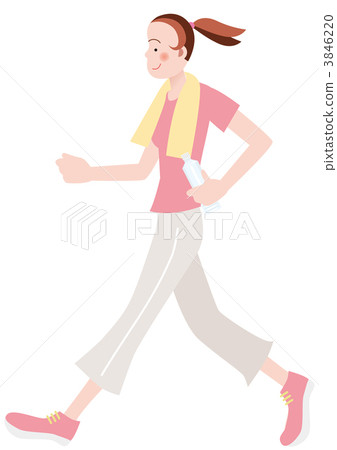 A woman holding a plastic bottle 3846220