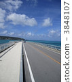 kouri bridge, kouri-ohashi bridge, road 3848107