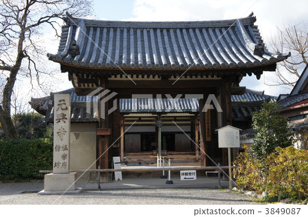 temple gate, gango-ji, shrines and temples 3849087