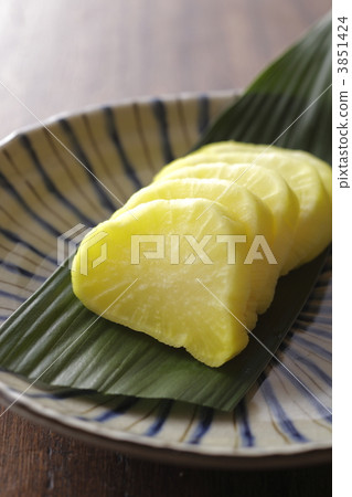 pickled daikon radish, japanese pickled vegetable, japanese food 3851424