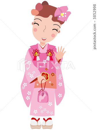 Shichigosan和服女孩 3852998