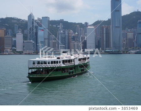 天星輪 維多利亞港 香港島 3853469