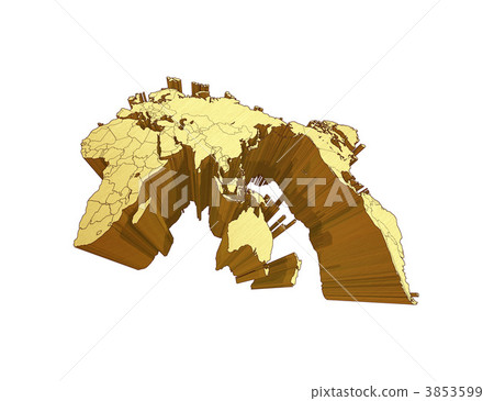金色世界地圖·白色地圖·邊框顯示 金色世界地圖·白色地圖·邊框顯示 3853599