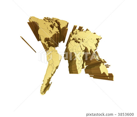 金色世界地圖·白色地圖·邊框顯示 金色世界地圖·白色地圖·邊框顯示 3853600