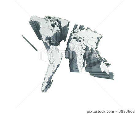 銀色世界地圖·白色地圖·邊框顯示 銀色世界地圖·白色地圖·邊框顯示 3853602