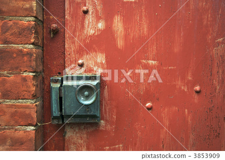 Abstract Vintage Red Door 3853909