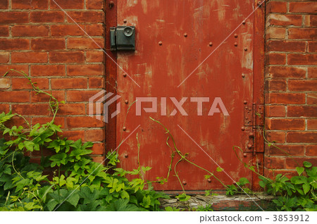 Abstract Vintage Red Door 3853912