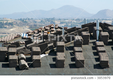 New Home Construction Site Roof 3853970