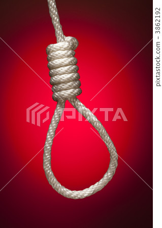 Hangman's Noose Over Red Background Hangman's Noose Over Red Background 3862192