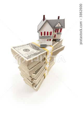 Small House on Stacks of Hundred Dollar Bills Small House on Stacks of Hundred Dollar Bills 3862600