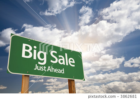 Big Sale Green Road Sign 3862681