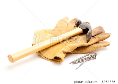 Hammer, Gloves and Nails Hammer, Gloves and Nails 3862776